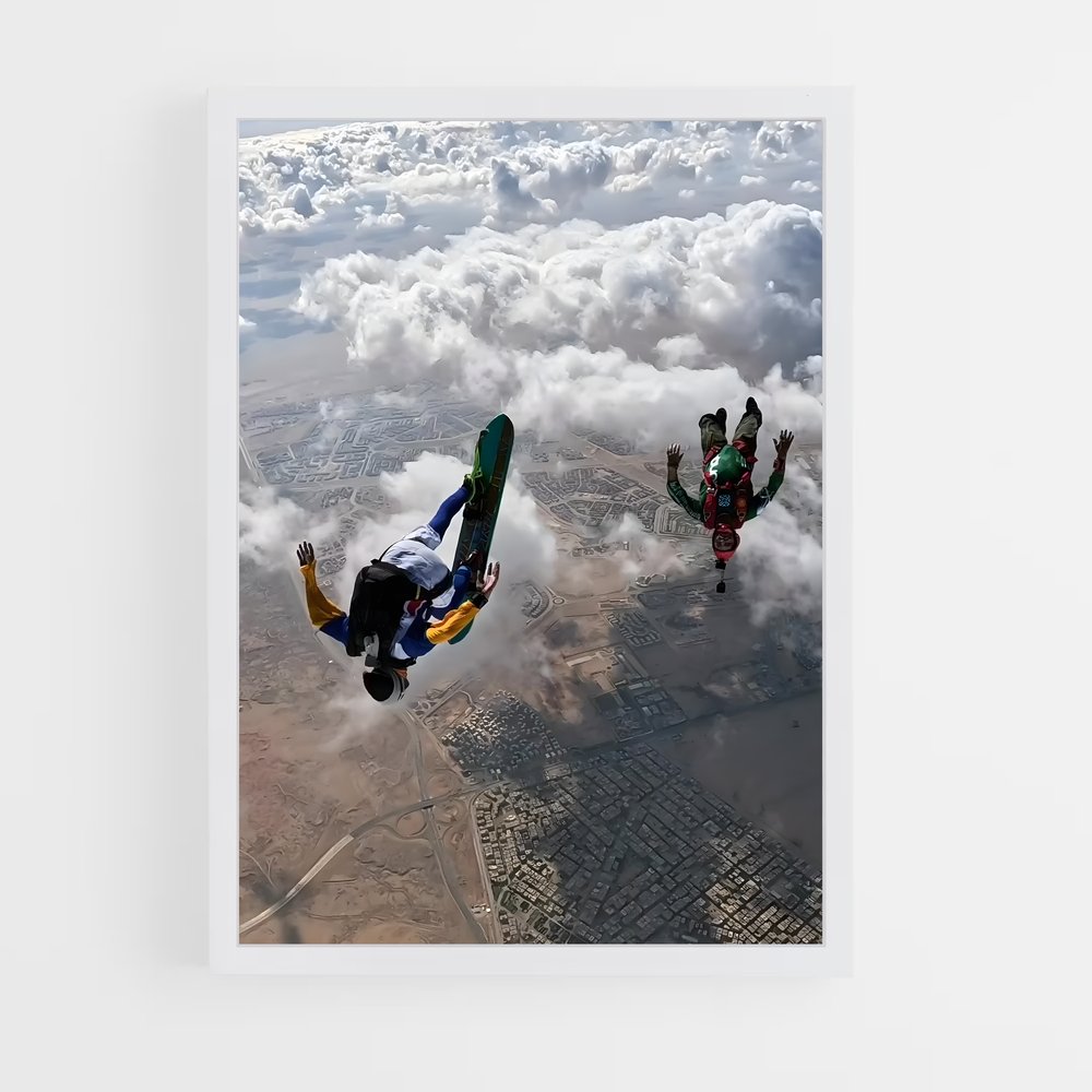 Poster games de skydiving – affiche Parachutisme (vue 3)